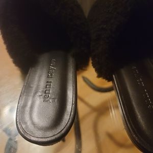 Jenni Kayne Shearling Mule Black 38